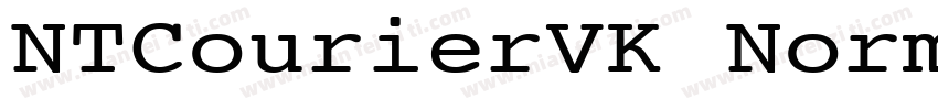NTCourierVK Normal字体转换